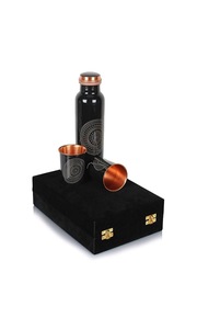 100% Pure Copper <b>Water</b> <b>Bottle</b> Plain Seamless Jointless Ayurvedic Health Flask Leakproof <b>Metal</b> Sports Flask Gym Drinkware Vessel - Product Image 5