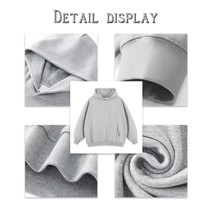 Autumn and Winter High Quality Trendy Men's <b>Hoodies</b> Custom Logo Drop Shoulder Oversized <b>Hoodies</b> Streetwear French Terry Hoodie - Product Image 5