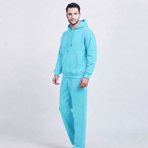 Ensemble sweat à capuche et pantalon pour homme, survêtement décontracté en polaire, deux pièces, vêtements de sport, fourniture personnalisée - Product Image 2