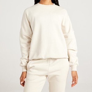 Sudadera Personalizada al por Mayor para Mujer, Cuello Redondo Holgado, Ropa Casual de Yoga, Camiseta Cálida de Manga Larga, Ropa Deportiva para Correr - Product Image 6