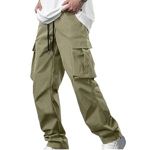 Customized <b>Men</b> Casual Hiking <b>Cargo</b> Pants Waterproof Quick Dry <b>Lightweight</b> Travel <b>Trousers</b> <b>Cargo</b> Pants With Drawstring Closure - Product Image 3