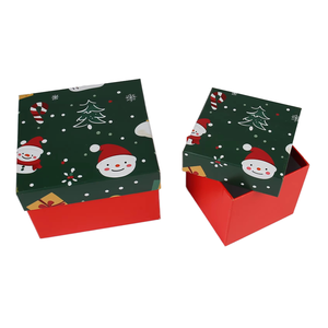 EcoRev Biodegradable Eco-Friendly Custom <b>Christmas</b> Gift <b>Boxes</b> Set Paperboard Base Lid Matt Lamination Specialty Paper for Gift - Product Image 4