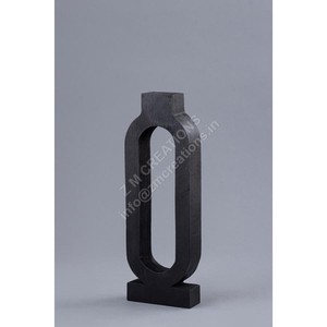 Portavelas de Metal Negro de Diseño Abstracto, Decoración de Mesa, Portavelas Moderno y Ecológico para Navidad y Pascua - Product Image 1
