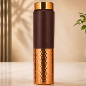 Finest Quality Pure Copper Bottle Latest Arrival with High Demand Leak-Proof and Durable Features <b>Metal</b> Printed Lid - Product Image 5