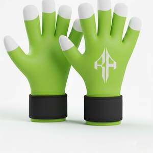 Gants de gardien de but unisexes de qualité supérieure, matériau personnalisé en PU, lacets respirants, protection des doigts et du pouce, RIVIAN ATLANTIC - Product Image 5