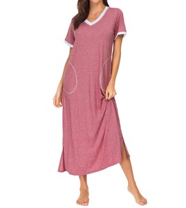 Nuevos Conjuntos de Pijamas de Satén Tejido 100% Algodón para Mujer, Manga Corta, Ajuste Cómodo, Secado Rápido, para Todas las Temporadas - Product Image 1