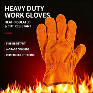 Guantes de Soldadura TIG de Cuero Resistentes al Calor con Forro de Kevlar, Logotipo Personalizado OEM, Guantes de Trabajo de Protección Industrial de Algodón - Product Image 5