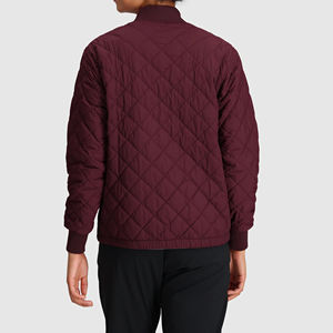 Chaqueta Bomber Suave para Mujer, Interior Liso, Puños y Cuello Acanalados, Prenda Exterior Ligera, Estilo Chaqueta Bomber para Mujer - Product Image 2