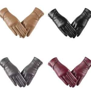 Gants d'hiver en cuir de haute qualité pour femmes, style mode, vente en gros / Gants de cérémonie en cuir de qualité supérieure et tendance pour femmes - Product Image 6