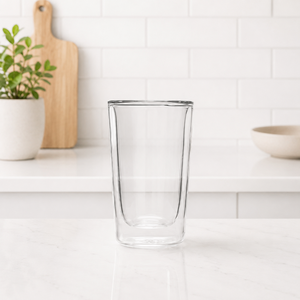 Borotech Handcrafted 250ml Borosilicate Glass Coffee <b>Mug</b> Double Wall Insulated Durable <b>Large</b> Tea Milk Set Hot Beverages Premium - Product Image 2