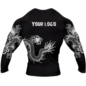 Camiseta de Compresión para MMA y BJJ, Manga Larga, Secado Rápido, Spandex/Poliéster, Ropa de Entrenamiento para Hombre - Product Image 3