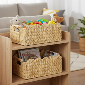 ตะกร้าสานจากผักตบชวาพร้อมหูหิ้ว สำหรับเก็บของในครัว คุณภาพสูง ปรับขนาดได้ ผลิตจากโรงงานในเวียดนาม - Product Image 6