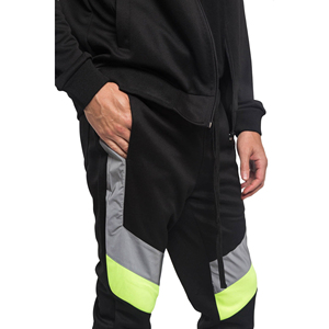 Ensemble de survêtement léger pour homme avec fermeture éclair, coupe-vent confortable en nylon et polyester, nouveau design personnalisé, vente en gros OEM, 2 pièces - Product Image 5