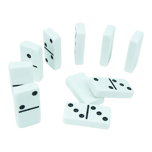 Vente en gros d'articles en résine : Ensemble de dominos géants double 6 (28 pièces) pour tournoi, blocs de dominos rouges en PVC, présentés dans une boîte en PVC personnalisée pour les jeux - Product Image 5