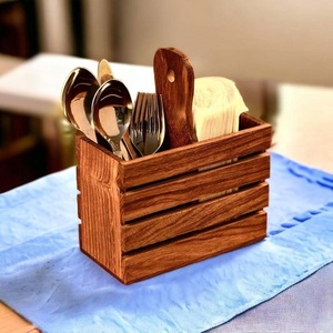 Beautiful Luxury Handmade Durable Wood <b>Utensil</b> <b>Holder</b> <b>for</b> <b>Kitchen</b> Countertop Cooking Tools Serving Spoons Household Organization - Product Image 5