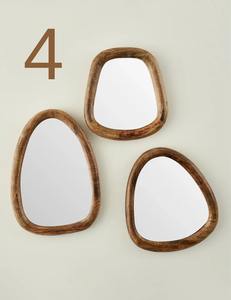 Miroir mural en bois haute définition à prix d'usine pour la décoration intérieure, plateau d'accessoires de table en gros - Product Image 6