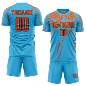 Camiseta de fútbol de sublimación personalizada de tendencia superior 100% uniforme de equipo de poliéster con estilo de conjunto de impresión personalizado - Product Image 3