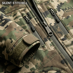 Factory Price Custom <b>Waterproof</b> <b>Camo</b> Softshell Summer Hunting <b>Jacket</b> Men Nylon Lined Outdoor Tactical Front Print Wholesale - Product Image 3