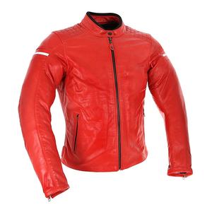 Veste de moto en cuir véritable faite à la main de haute qualité pour hommes dames couleur rouge pleine sécurité équipe de course taille XL - Product Image 1