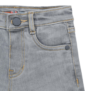 Jeans en denim extensible confortables pour enfants, taille élastique, doux, décontractés, coupe droite, fournisseur - Product Image 3