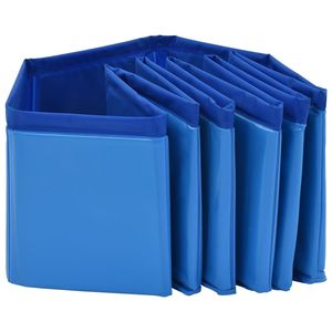 Piscine pliable pour chien en PVC bleu 31,5 x 7,9 pouces, pratique pour que les chiots se rafraîchissent au soleil d'été - Product Image 5