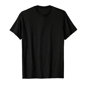 <b>Men's</b> Solid <b>Navy</b> <b>Blue</b> Short Sleeve <b>T</b>-<b>Shirt</b> 100% Cotton O-Neck Oversized Fit Casual Jersey Knitted Blank Design Eco-Friendly - Product Image 2