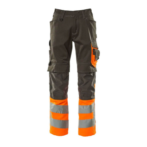 Pantalon de travail réfléchissant haute visibilité, léger et décontracté, avec plusieurs poches, pantalon de travail cargo réfléchissant pour adultes - Product Image 1