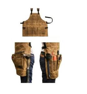 Hot Selling High Quality Heavy Duty <b>Leather</b> Welding <b>Apron</b> Heat Resistant Protective Sleeveless Adjustable Comfortable Fit - Product Image 2