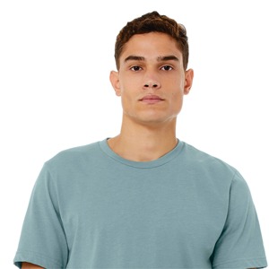 Camiseta de Hombre 100% Algodón, Cuello Redondo, Color Blanco y Negro, Hombros Caídos, Lisa - Product Image 4