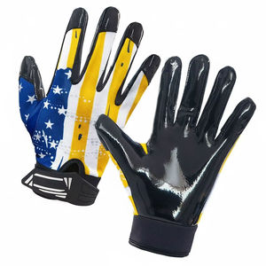 Gants de football américain de haute qualité, personnalisés, en latex, à écran tactile, à enfiler, pour l'extérieur, pour jeunes et adultes, imperméables, à doigts complets - Product Image 1