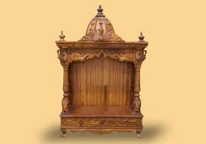 Decoración de Pared de Madera Maciza Tallada a Mano, Decoración Rectangular Antigua para el Hogar - Product Image 5