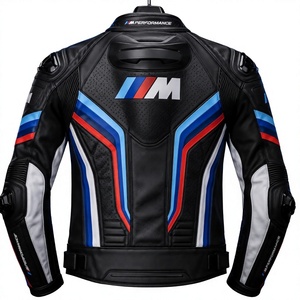 Men's Custom Super MotoCP Track Cowhide <b>Racing</b> <b>Jacket</b>/Chaqueta Leather Motorbike CE Level 2 Protection Made To Measure Approved - Product Image 2