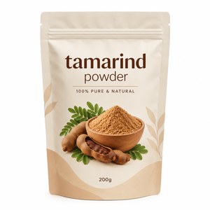 Poudre de Tamarin la plus vendue 200g, Poudre de Pulpe de Fruit de Tamarin Naturelle, Fournisseur en Gros, OEM ODM, Marque Privée Personnalisée - Product Image 1