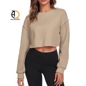 Sudadera corta de forro polar para mujer, corte holgado, informal - Product Image 6