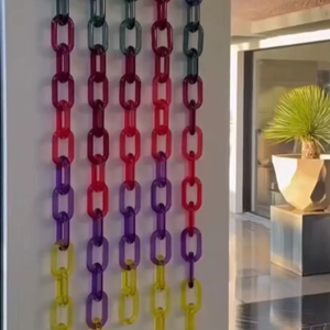 Chaînes décoratives en résine acrylique à maillons épais, personnalisées, de luxe, multi-usages, pour décoration murale, motif boule vintage pour mariage - Product Image 1