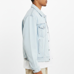 Trendy Vintage <b>Denim</b> Jacket Unisex Oversized Loose Fit Streetwear Casual Jean <b>Coat</b> New Collection - Product Image 2