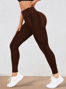 Premium Seamless Booty Sculpting Fitness <b>Tights</b> | Breathable Elastic Workout Leggings | Slim-Fit Athletic Sportswear Pants - Product Image 2