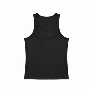 Custom OEM Front Men's Casual Sporty Bass Fishing Tank Tops 100% Cotton Quick Dry Breathable Eco-Friendly Anti-UV V-neck Cutout - Product Image 5