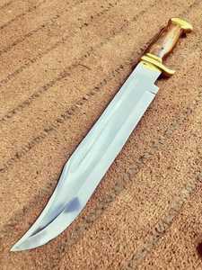 Couteau de commando à pointe tombante avec lame en acier au carbone, manche en bois, épaisseur 0,6 mm, qualité DIY - Product Image 5