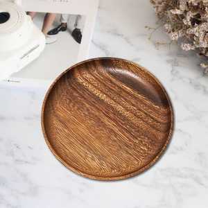 Assiette de service personnalisée en bois de manguier, design classique, finition polie, écologique, biodégradable, vaisselle de mariage, faite à la main - Product Image 4