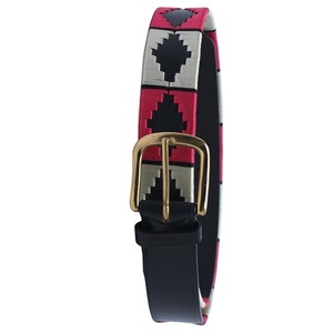 Ceinture Polo pour Homme en Cuir Pleine Fleur avec Broderie à la Main, Boucle en Acier Inoxydable et Alliage pour Applications Tactiques - Product Image 2