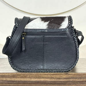 Sac bandoulière en cuir de vachette véritable, motif floral, fait main, style western, bohème, réglable, pour femme, collection 2026 - Product Image 5