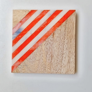 Eco-Friendly Handmade Resin Inlay <b>Coasters</b> 5mm Sustainable <b>Drink</b> <b>Coasters</b> Natural Table Decoration Accessories Mats Pad - Product Image 1