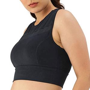 Soutien-gorge de sport de yoga sans couture respirant personnalisé pour femmes, grande taille, soutien moyen, débardeur d'entraînement écologique surdimensionné - Product Image 3
