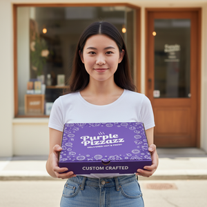 กล่องพิซซ่าพิมพ์ลายตามสั่ง บรรจุภัณฑ์ส่วนตัวสำหรับส่งพิซซ่า กล่องลูกฟูกสำหรับบรรจุอาหาร - Product Image 6