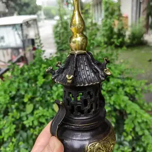 Quemador de Incienso Árabe Auténtico, Silueta Clásica, Materiales Naturales Ecológicos para Rituales Religiosos de Oud, Elegante - Product Image 6