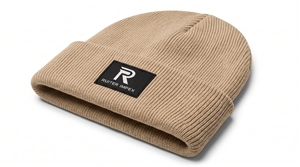 RUITER IMPEX Men's 100% Acrylic Adjustable Cuffed Solid Color Casual Winter Beanie <b>Hat</b> with 3D Embroidery for Adults - Product Image 2