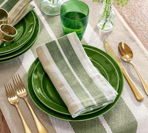 Servilletas Rectangulares de Algodón Orgánico Teñido Liso Estilo Americano, 4 Piezas, Hechas a Mano, Lavables a Máquina, para Hogar y Restaurante - Product Image 6