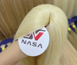ผมแท้เวอร์จินเวียดนามจาก NASA HAIR แบบ Double Drawn ลอนธรรมชาติ ท็อปเปอร์สำหรับผู้หญิง วิกผมครึ่งศีรษะแบบติดกาวได้ ไม่ต้องใช้กาว  เงางาม นุ่มสลวย - Product Image 3