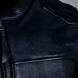 Chaqueta de Invierno Casual para Hombre de Cuero Vacuno Puro con Logotipo Frontal, Ecológica y Resistente al Viento, de Alta Demanda y Superventas - Product Image 6